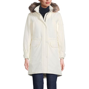 image:imageLands End Womens Expedition Waterproof Down Winter Parka with Faux Fur HoodIvory