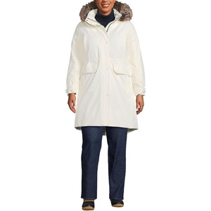 image:imageLands End Womens Expedition Waterproof Down Winter Parka with Faux Fur HoodIvory Plus