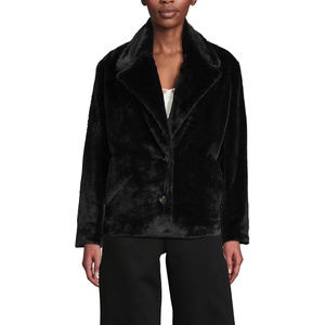 image:imageLands End Womens Faux Fur JacketBlack