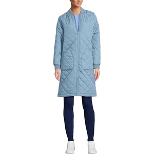 image:imageLands End Womens FeatherFree Insulated Bomber CoatSoft Peacock