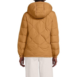 image:imageLands End Womens FeatherFree Insulated Diamond Quilted JacketCanyon Camel