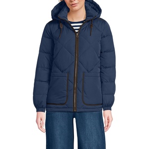 image:imageLands End Womens FeatherFree Insulated Diamond Quilted JacketDeep Sea Navy