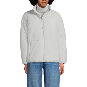 image:imageLands End Womens Insulated Wide Channel Commuter JacketLight Fog