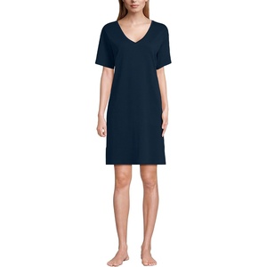 image:imageLands End Womens Interlock Above the Knee NightgownRadiant Navy