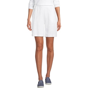 image:imageLands End Womens Sport Knit High Rise ShortsWhite