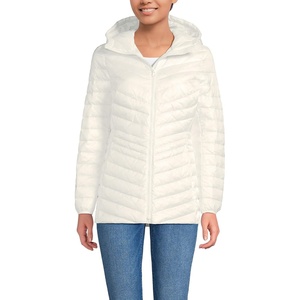 image:imageLands End Womens Ultralight Packable Down JacketIvory Shine