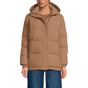 image:imageLands End Womens Wide Channel 600 Down Puffer JacketToasted Peanut