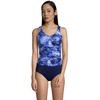 image:imageChlorine Resistant Underwire Tankini Swimsuit TopDeep Sea Navy Tie Dye Palm