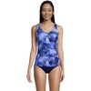 image:imageChlorine Resistant Underwire Tankini Swimsuit TopDeep Sea Navy Tie Dye Palm