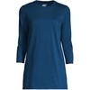 image:imageLands End Womens 34 Sleeve Supima Cotton Crewneck TunicBaltic Teal