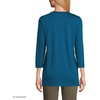 image:imageLands End Womens 34 Sleeve Supima Cotton Crewneck TunicBaltic Teal