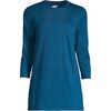 image:imageLands End Womens 34 Sleeve Supima Cotton Crewneck TunicBaltic Teal