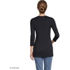 image:imageLands End Womens 34 Sleeve Supima Cotton Crewneck TunicBlack