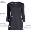 image:imageLands End Womens 34 Sleeve Supima Cotton Crewneck TunicBlack