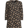 image:imageLands End Womens 34 Sleeve Supima Cotton Crewneck TunicBlack Meadow Floral