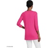 image:imageLands End Womens 34 Sleeve Supima Cotton Crewneck TunicCherry Fuchsia