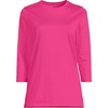 image:imageLands End Womens 34 Sleeve Supima Cotton Crewneck TunicCherry Fuchsia
