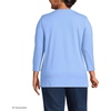 image:imageLands End Womens 34 Sleeve Supima Cotton Crewneck TunicClear Blue Sky