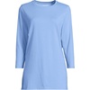 image:imageLands End Womens 34 Sleeve Supima Cotton Crewneck TunicClear Blue Sky