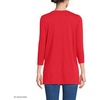 image:imageLands End Womens 34 Sleeve Supima Cotton Crewneck TunicCompass Red