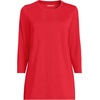 image:imageLands End Womens 34 Sleeve Supima Cotton Crewneck TunicCompass Red