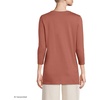 image:imageLands End Womens 34 Sleeve Supima Cotton Crewneck TunicEarthen Clay