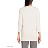 image:imageLands End Womens 34 Sleeve Supima Cotton Crewneck TunicFresh Ivory