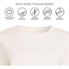 image:imageLands End Womens 34 Sleeve Supima Cotton Crewneck TunicFresh Ivory