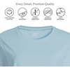 image:imageLands End Womens 34 Sleeve Supima Cotton Crewneck TunicLight Blue Sky