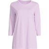 image:imageLands End Womens 34 Sleeve Supima Cotton Crewneck TunicLight Violet Heather