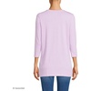 image:imageLands End Womens 34 Sleeve Supima Cotton Crewneck TunicLight Violet Heather