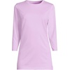 image:imageLands End Womens 34 Sleeve Supima Cotton Crewneck TunicLilac Breeze