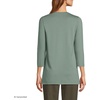 image:imageLands End Womens 34 Sleeve Supima Cotton Crewneck TunicLily Pad Green