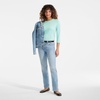 image:imageLands End Womens 34 Sleeve Supima Cotton Crewneck TunicPale Sky