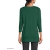 image:imageLands End Womens 34 Sleeve Supima Cotton Crewneck TunicPine Valley
