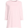 image:imageLands End Womens 34 Sleeve Supima Cotton Crewneck TunicPink Fog