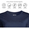 image:imageLands End Womens 34 Sleeve Supima Cotton Crewneck TunicRadiant Navy