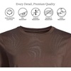 image:imageLands End Womens 34 Sleeve Supima Cotton Crewneck TunicRich Coffee