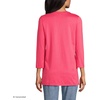 image:imageLands End Womens 34 Sleeve Supima Cotton Crewneck TunicRouge Pink
