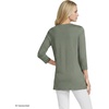 image:imageLands End Womens 34 Sleeve Supima Cotton Crewneck TunicSage