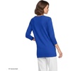 image:imageLands End Womens 34 Sleeve Supima Cotton Crewneck TunicVibrant Lapis
