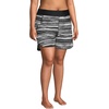 image:imageLands End Womens 5 Quick Dry Elastic Waist Board Shorts Swim Coverup Shorts with PantyBlackWhite Ombre