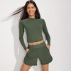 image:imageLands End Womens 5 Quick Dry Elastic Waist Board Shorts Swim Coverup Shorts with PantyRich Olive Green