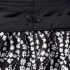 image:imageLands End Womens 9 Inch Board ShortsBlackWhite Vine Floral