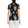 image:imageLands End Womens AmericanGrown Supima Cotton Polo ShirtBlack Plumeria