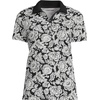 image:imageLands End Womens AmericanGrown Supima Cotton Polo ShirtBlackIvory Floral Medley