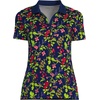 image:imageLands End Womens AmericanGrown Supima Cotton Polo ShirtDeep Sea Multi Garden Floral