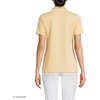 image:imageLands End Womens AmericanGrown Supima Cotton Polo ShirtGoldenrod Micro Stripe