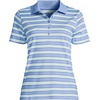 image:imageLands End Womens AmericanGrown Supima Cotton Polo ShirtLight Sea Blue Multi Stripe