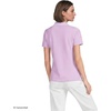 image:imageLands End Womens AmericanGrown Supima Cotton Polo ShirtLilac BreezeWhite
